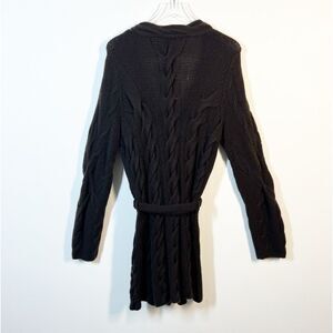 TSE Cashmere Cable Knit Long Line Cardigan Brown Women’s Size Extra Large XL